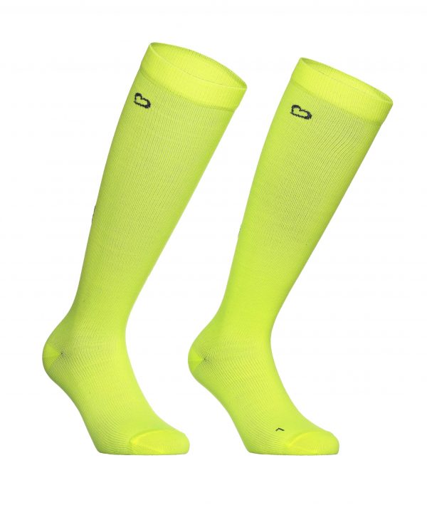 Calze lunghe linea I LOVE RUN col. Giallo/Blu - immagine 2