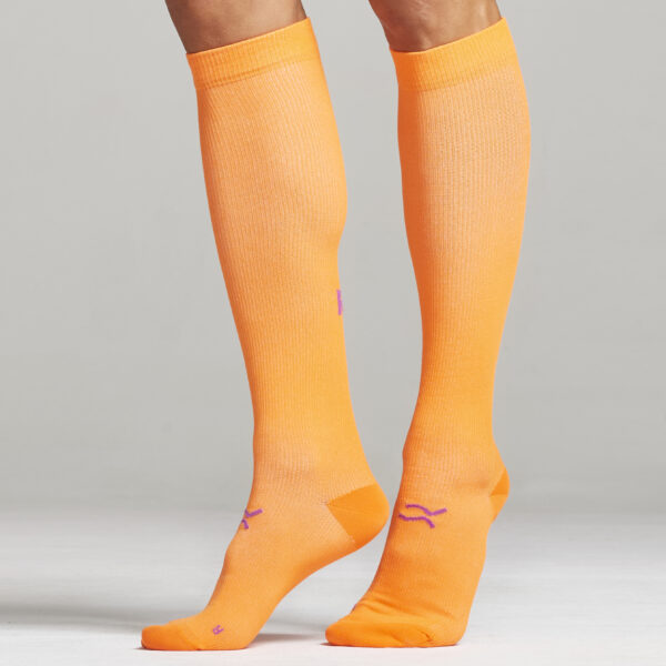 Calze lunghe linea I LOVE RUN col. Arancio