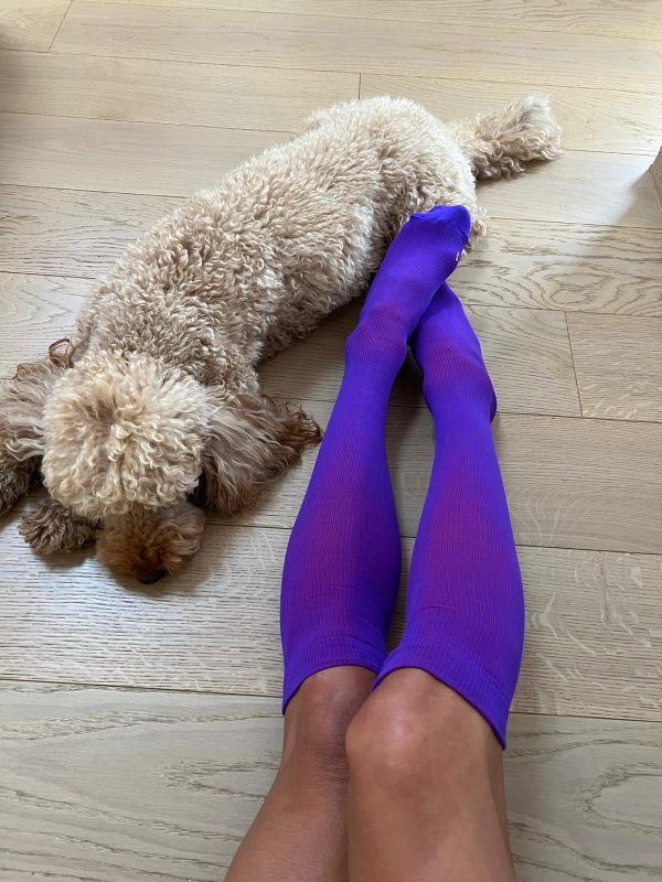 Calze lunghe linea T.UNITA col. Viola
