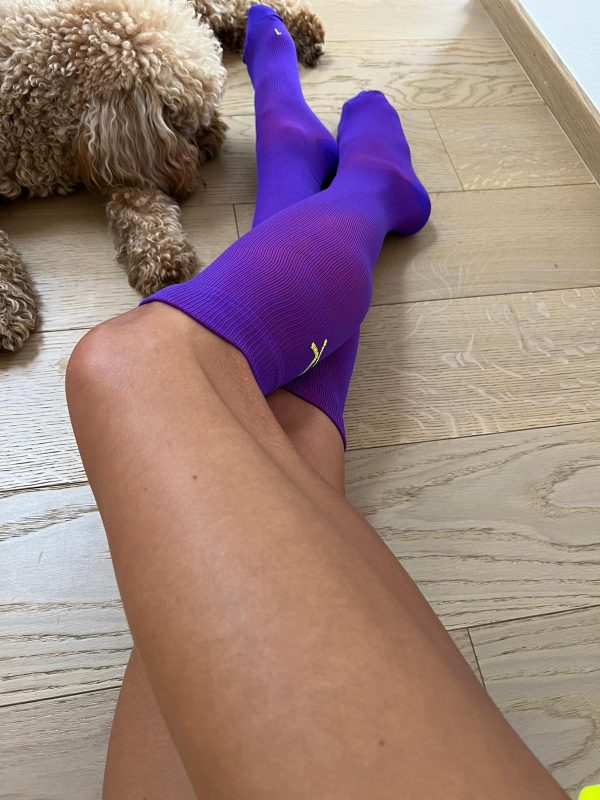 Calze lunghe linea T.UNITA col. Viola - immagine 3