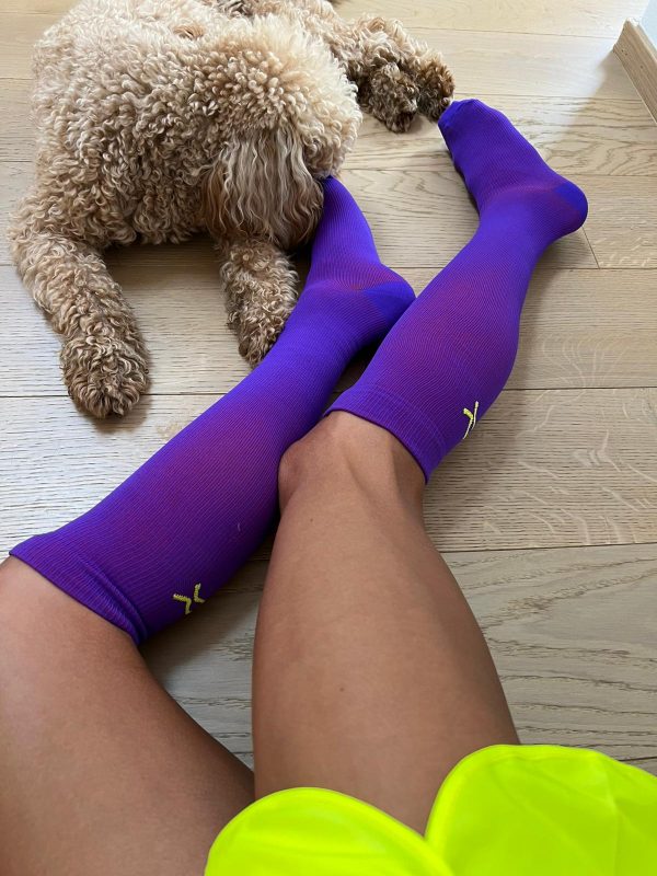 Calze lunghe linea T.UNITA col. Viola - immagine 2