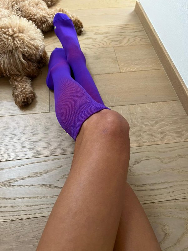 Calze lunghe linea T.UNITA col. Viola - immagine 4