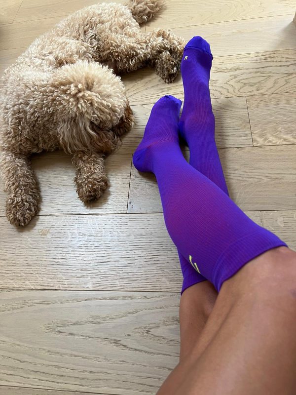 Calze lunghe linea T.UNITA col. Viola - immagine 5