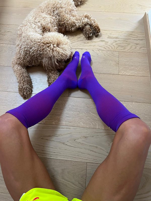 Calze lunghe linea T.UNITA col. Viola - immagine 6