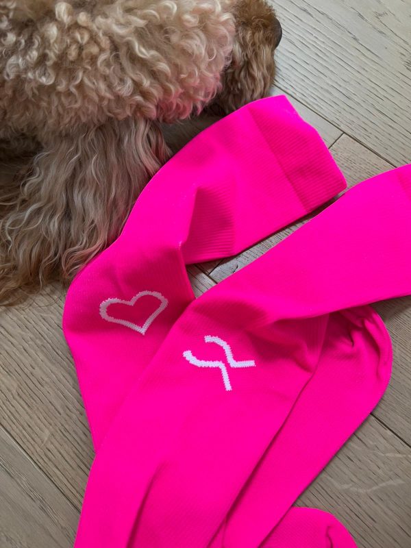 Calze lunghe linea T.UNITA col. Fucsia/Cuore - immagine 3