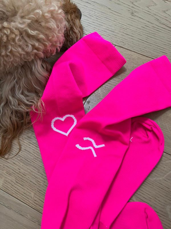 Calze lunghe linea T.UNITA col. Fucsia/Cuore - immagine 2