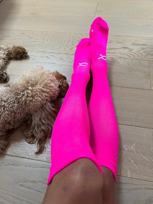 Calze lunghe linea T.UNITA col. Fucsia/Cuore