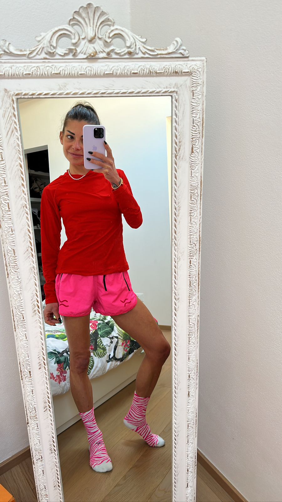 Maglia manica lunga linea ROSSO FIAMMA - immagine 5