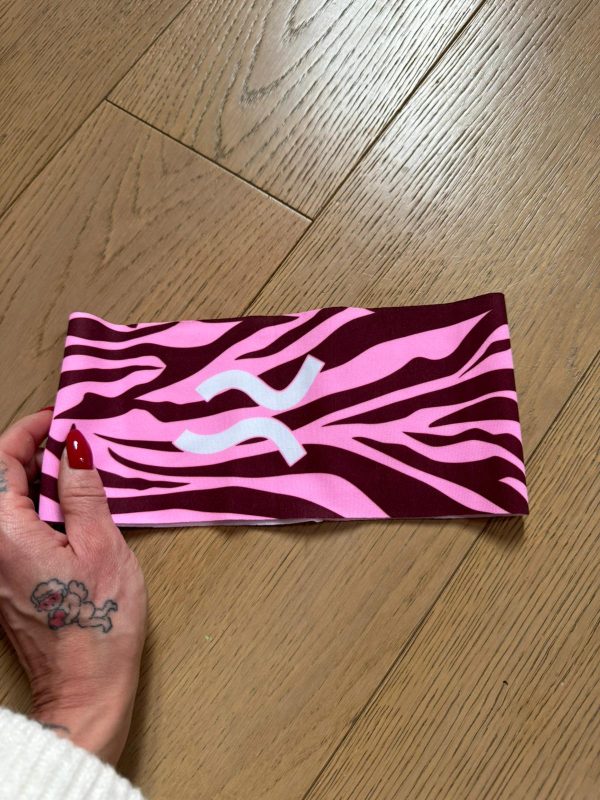 Fascetta linea ZEBRATA col. Rosa/Bordeaux - immagine 4