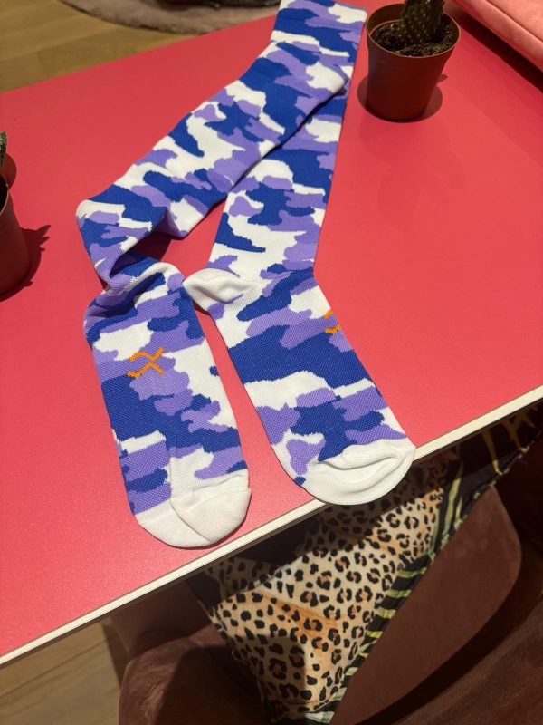 Calze lunghe linea CAMOUFLAGE col. Viola - immagine 4