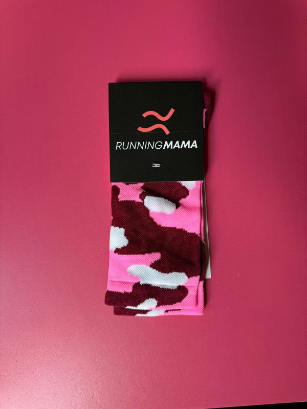 Calze lunghe linea CAMOUFLAGE col. Bordeaux/Rosa - immagine 2