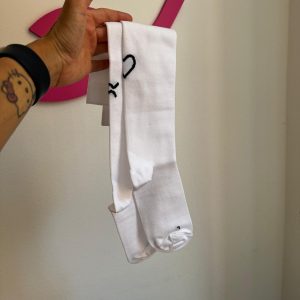 Calze lunghe linea CUORE col. Bianco