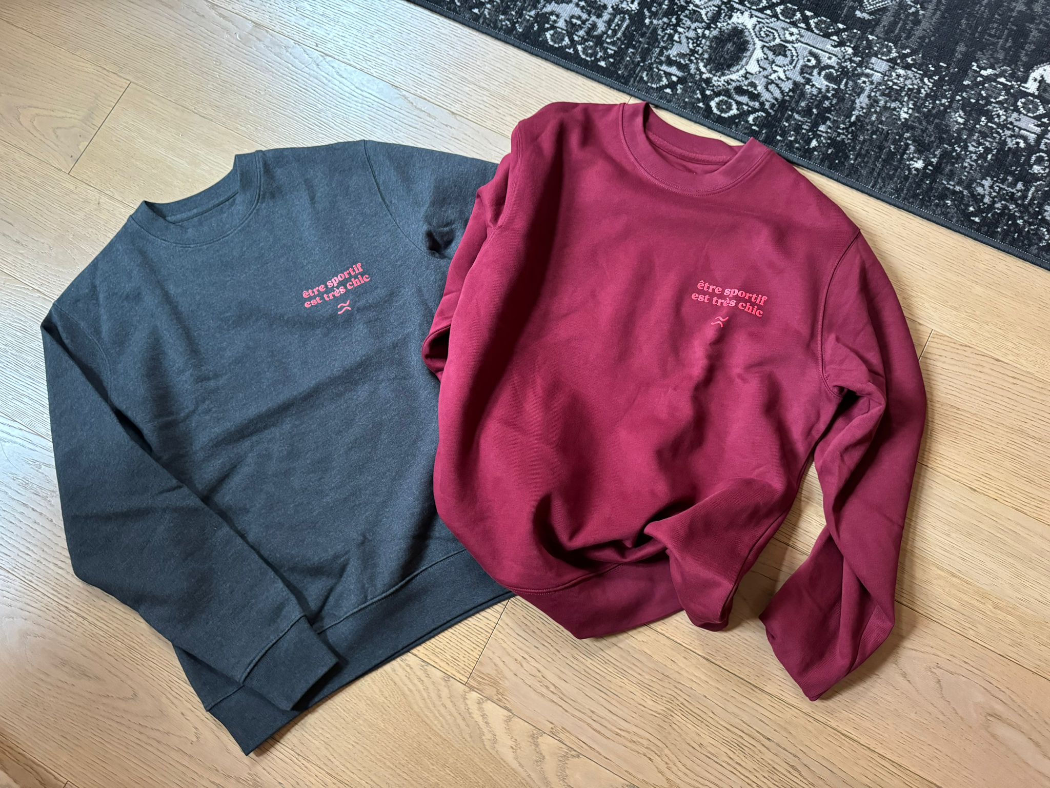 Felpa linea "ÊTRE SPORTIF EST TRÈS CHIC" col. Burgundy - immagine 8