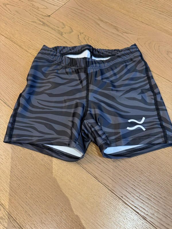 SHORTS ADERENTI linea ZEBRATA col. Antracite