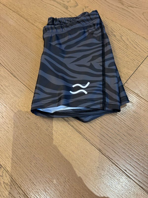SHORTS ADERENTI linea ZEBRATA col. Antracite - immagine 3